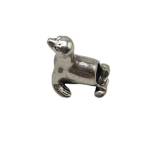 Sterling Silver Seal Charm Bead For European Bracelet or Necklace